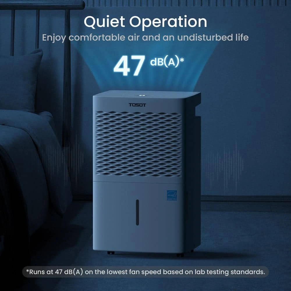 Tosot 50-Pint Capacity 4,500 sq.ft. Energy Star Dehumidifier for Home, Basement, Bedroom or Bathroom 8 Tosot 50-Pint Capacity 4,500 sq.ft. Energy Star Dehumidifier for Home, Basement, Bedroom or Bathroom - Image 6