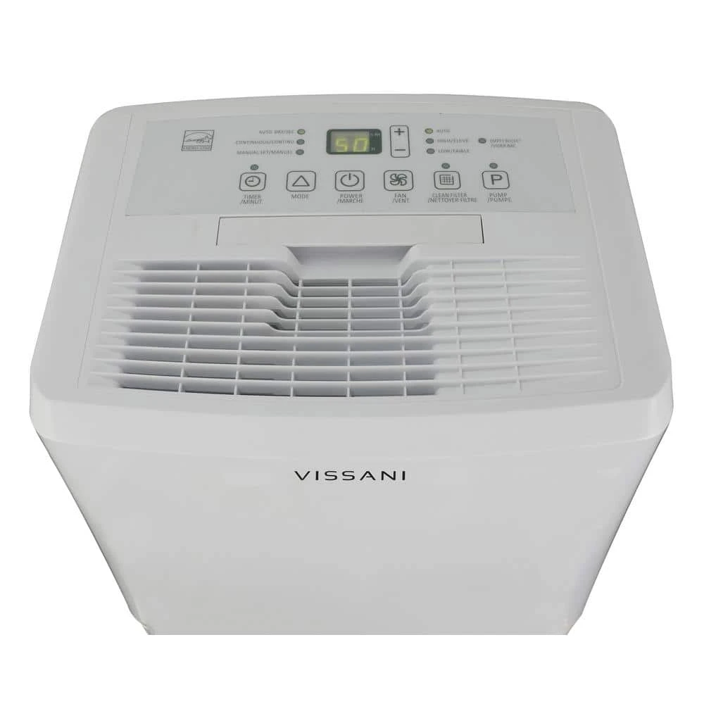 Vissani 50-Pint Dehumidifier with Pump ENERGY STAR 11 Vissani 50-Pint Dehumidifier with Pump ENERGY STAR - Image 9