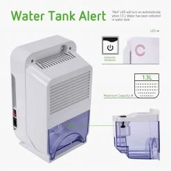 VIVOSUN Small Space 0.85-Pint Mini Dehumidifier for Grow Tent Closets Bathroom and Basement -Air Quality Shop whites vivosun dehumidifiers x0022vut4d 1f 1000