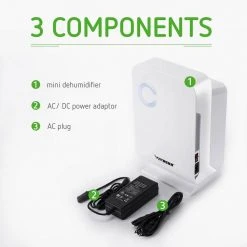 VIVOSUN Small Space 0.85-Pint Mini Dehumidifier for Grow Tent Closets Bathroom and Basement -Air Quality Shop whites vivosun dehumidifiers x0022vut4d 76 1000