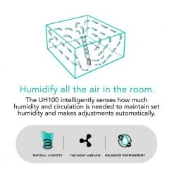 Vornado UH100 1 Gal. 500 SF Ultrasonic Humidifier -Air Quality Shop whites vornado humidifiers hu1 0068 43 fa 1000