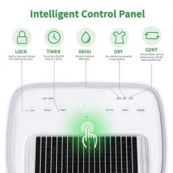 Waykar 50-Pint Capacity 3,500 Sq. Ft. Smart Control Home Dehumidifier With Bucket Auto Drain For Basements Or Bedrooms -Air Quality Shop whites waykar dehumidifiers hdcx pd08e 44 1000