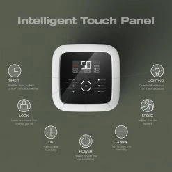 Waykar 70-Pint Capacity Smart Dehumidifier Covering Up To 4,500 Square Feet With 1.18 Gallon Water Tank And Four Water Outlets 17 Waykar 70-Pint Capacity Smart Dehumidifier Covering Up To 4,500 Square Feet With 1.18 Gallon Water Tank And Four Water Outlets -Air Quality Shop whites waykar dehumidifiers hdcx pd253b 4f 1000