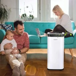 Waykar 70-Pint Capacity Smart Dehumidifier Covering Up To 4,500 Square Feet With 1.18 Gallon Water Tank And Four Water Outlets