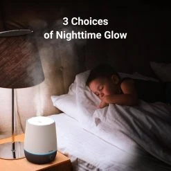 Winix L61 0.6 Gal. Ultrasonic Humidifier with Night Mood Light -Air Quality Shop whites winix humidifiers 1052 0003 01 1f 1000